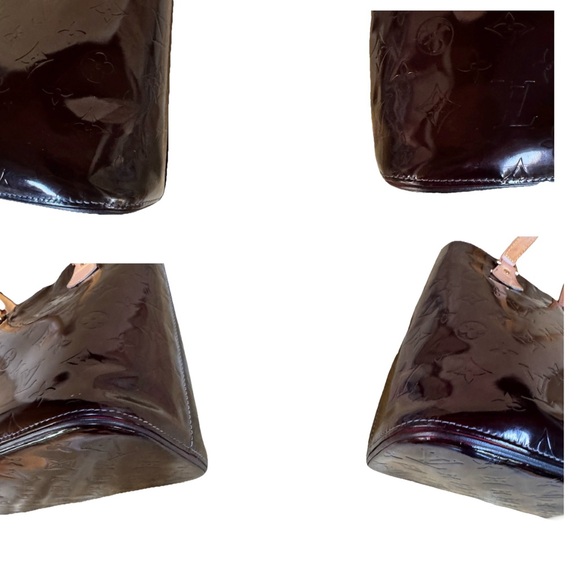 SOLD!! Louis Vuitton LV Vernis Houston Tote in Amarante Patent Leather - Picture 11 of 17